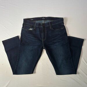 Hollister Slim Straight Dark Blue Hollister Jeans